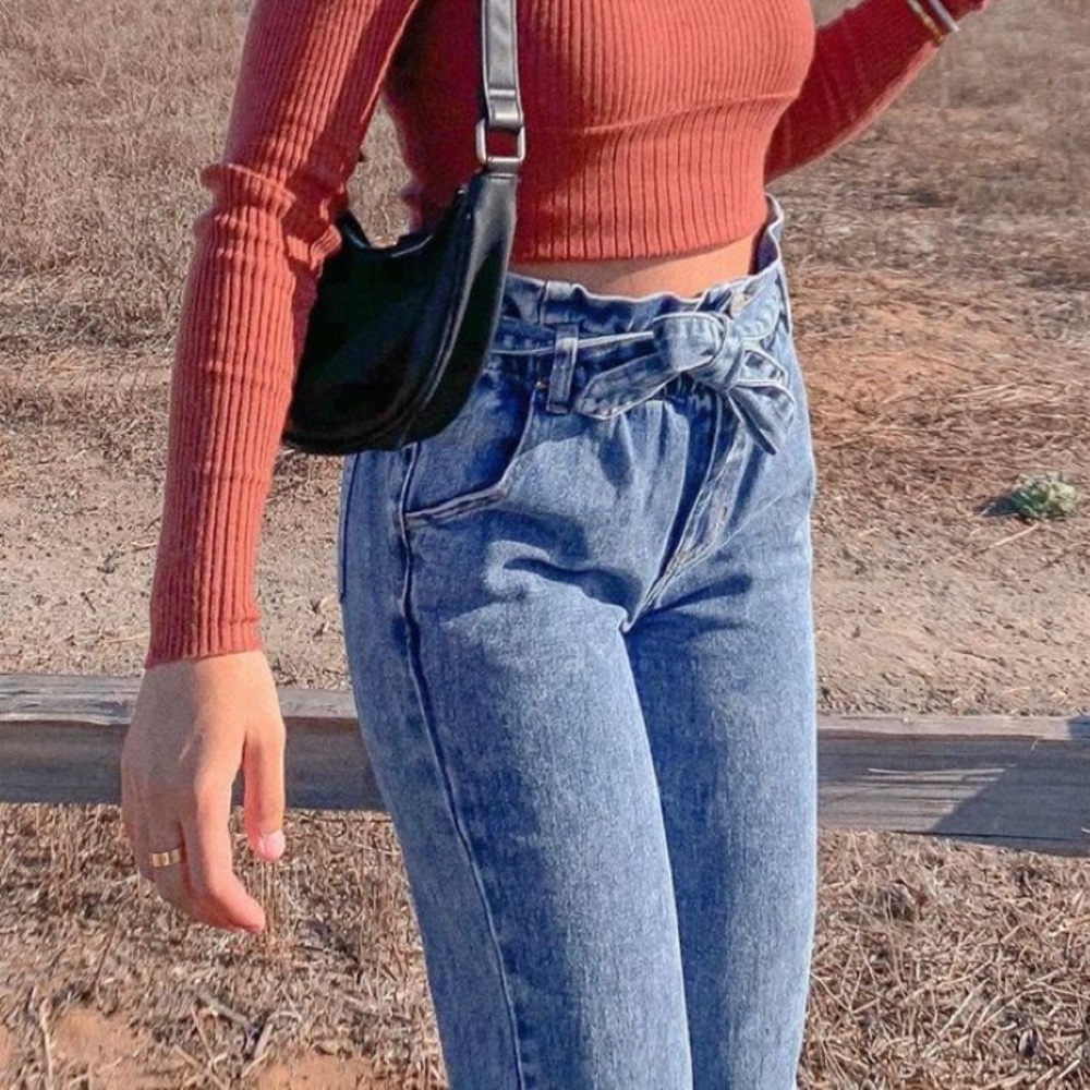 Pacsun Paperbag Mom Jeans